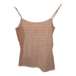 Ann Taylor Polka Dot Spaghetti Strap Top - Purple 🟣